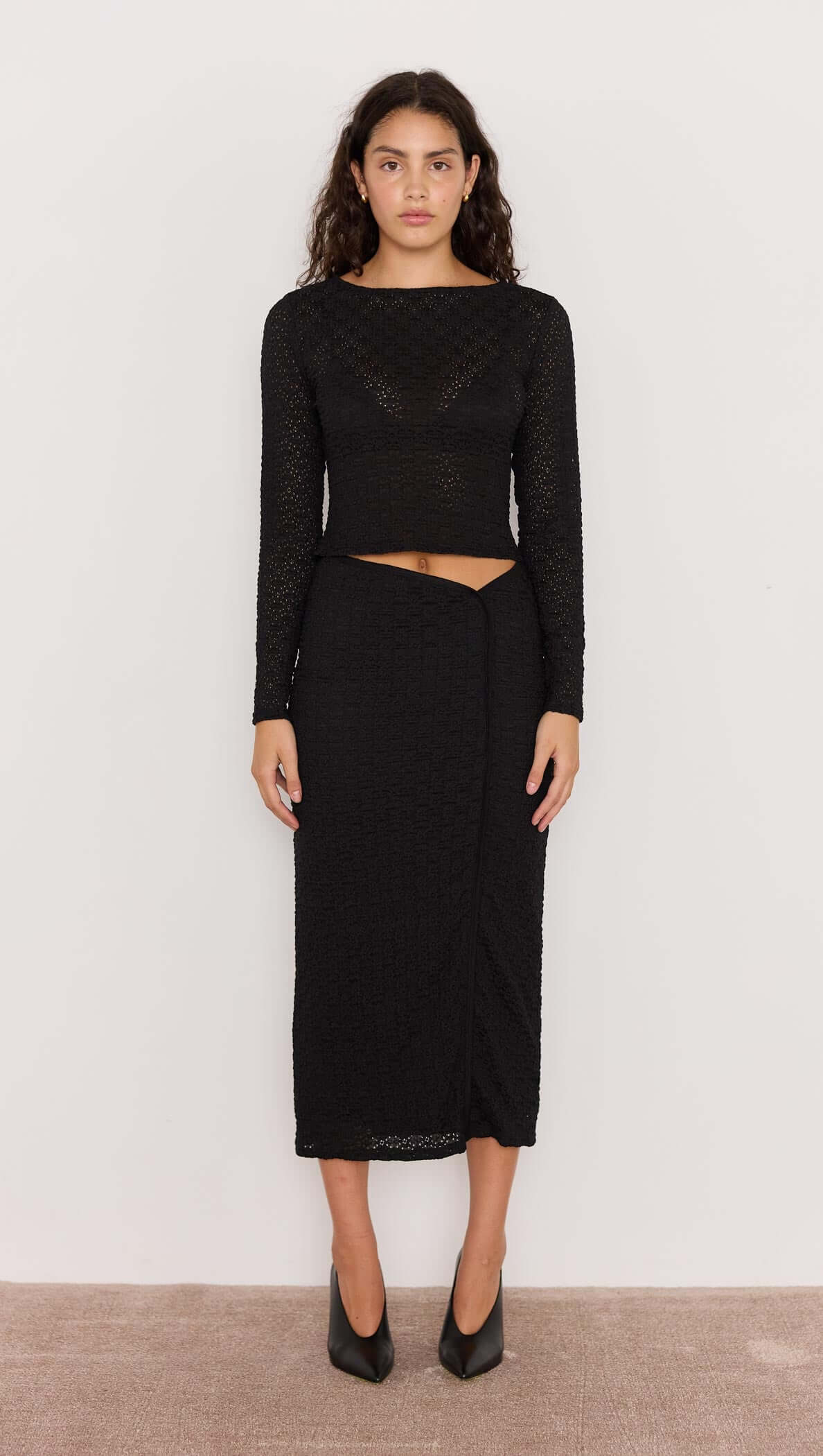 Luca Stretch Lace Skirt