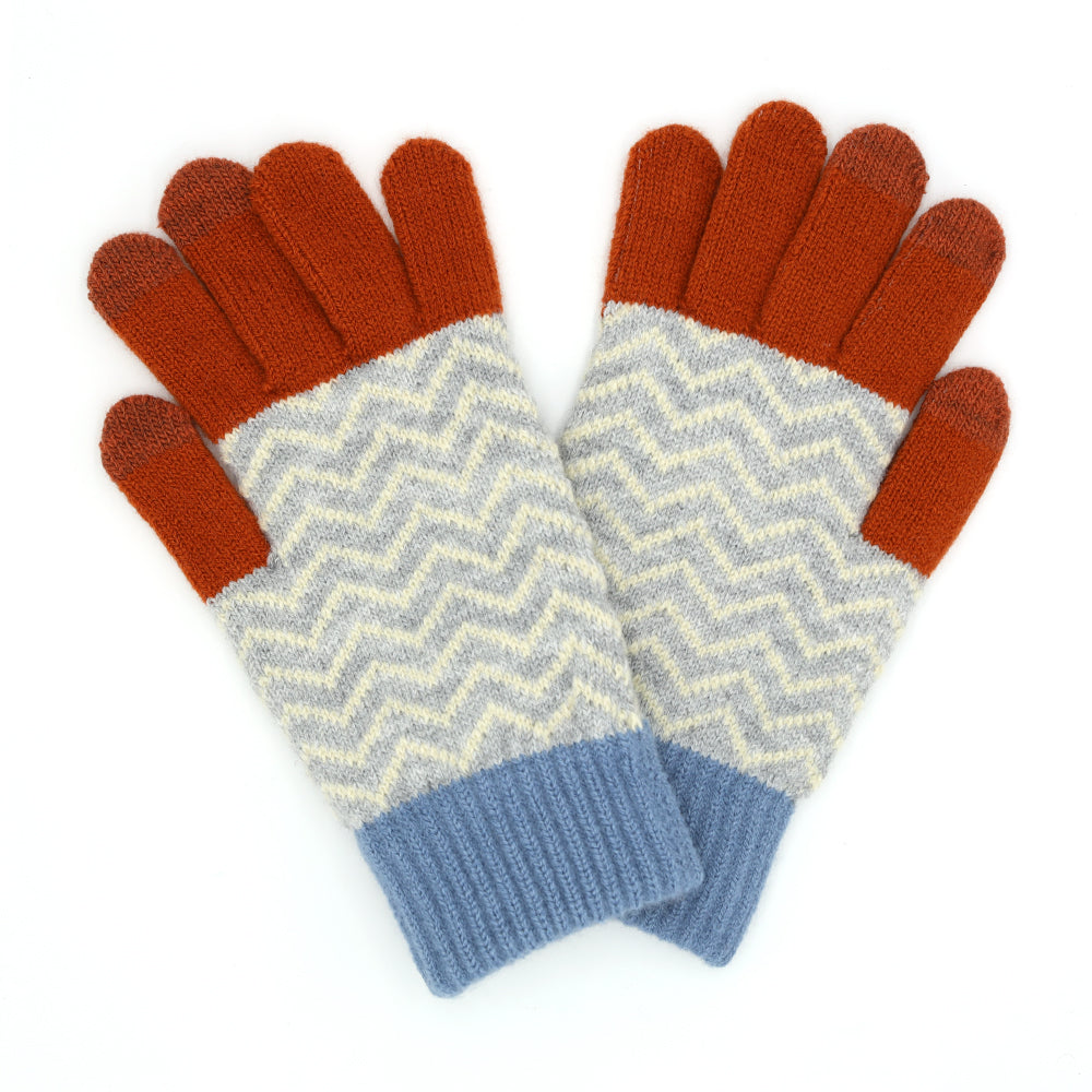 Chevron Multi Color Smart Gloves