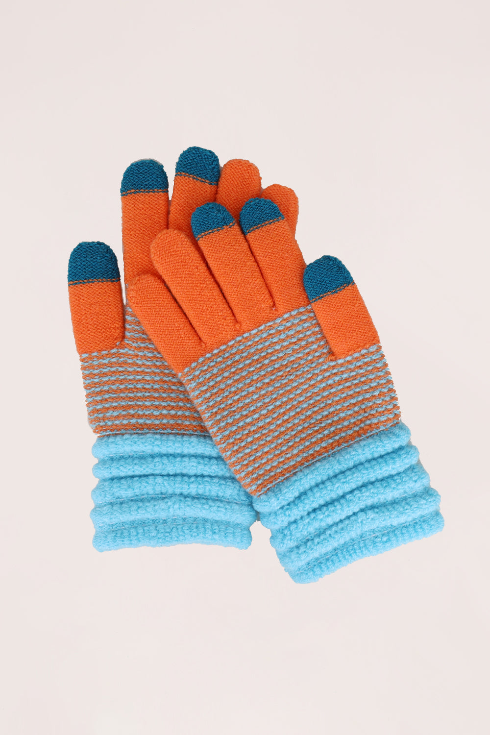 Multi Color Knit Smart Gloves