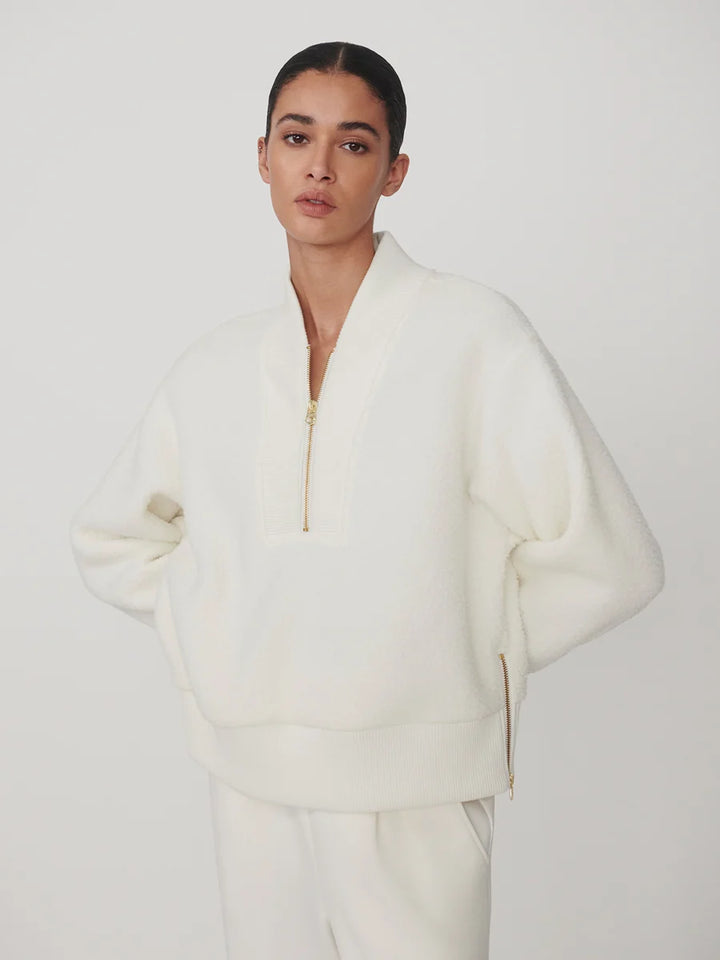 Mumford Half Zip Fleece - Egret