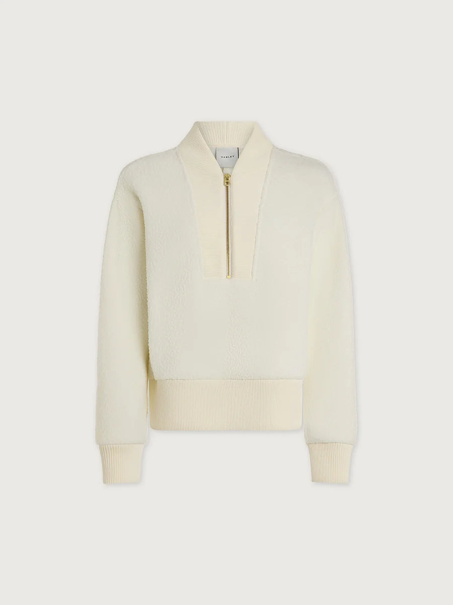 Mumford Half Zip Fleece - Egret