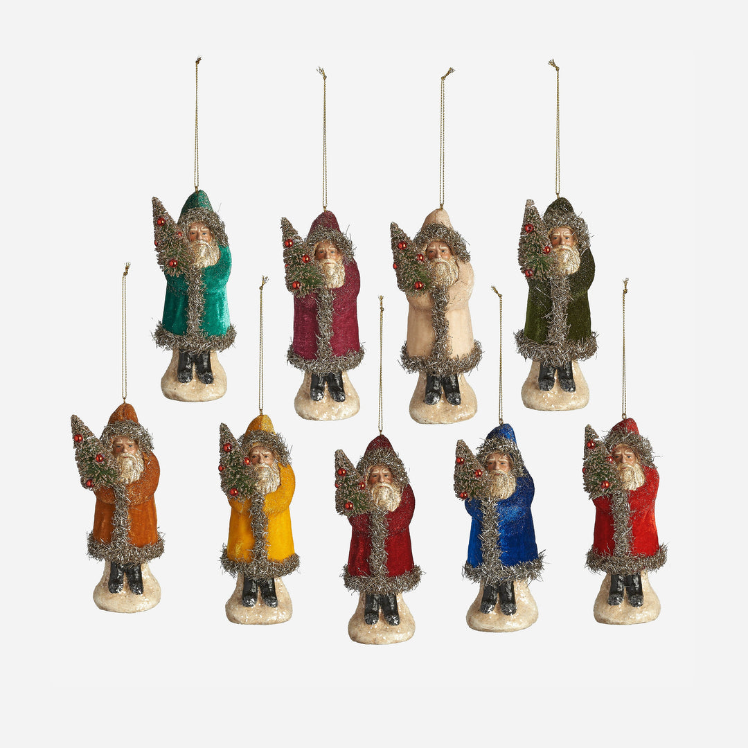 Velvet Belsnickle Ornament - 9 Assorted