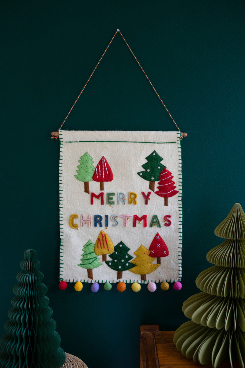 Felt Merry Christmas Door Hanger
