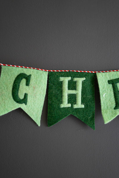 Felt Merry Christmas Garland