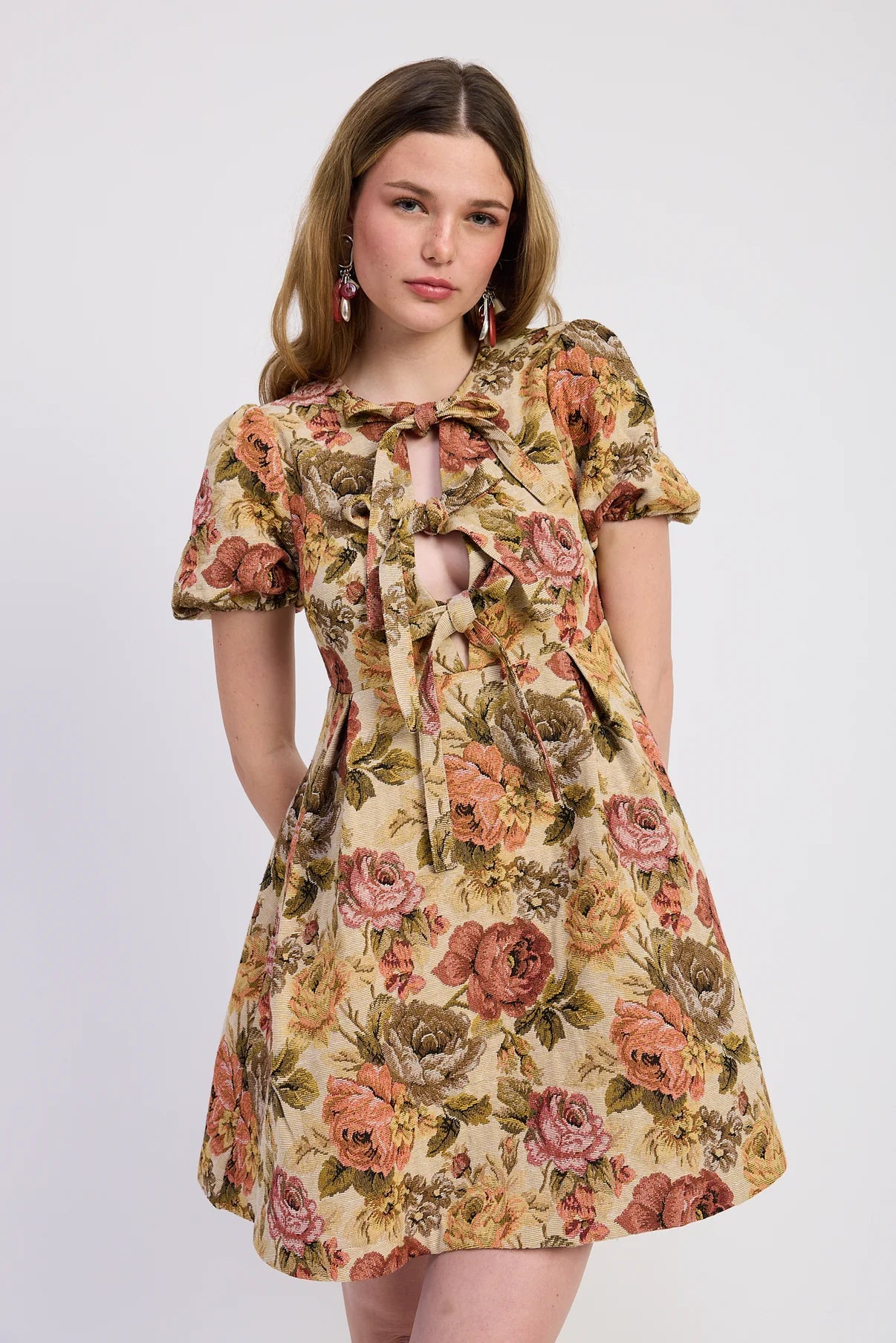 Nathalia Babydoll Mini Dress