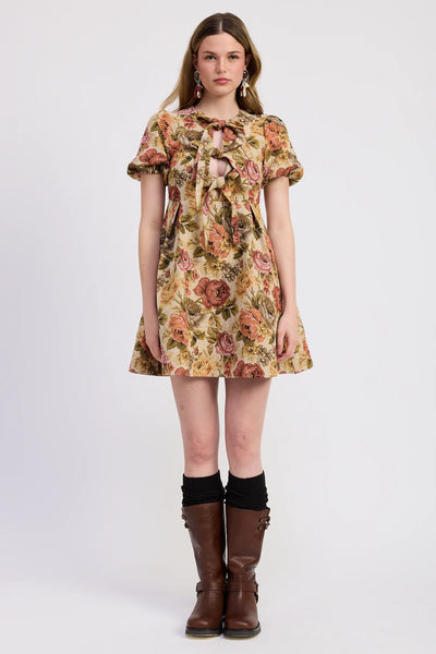 Nathalia Babydoll Mini Dress
