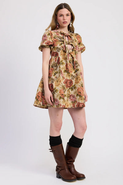 Nathalia Babydoll Mini Dress