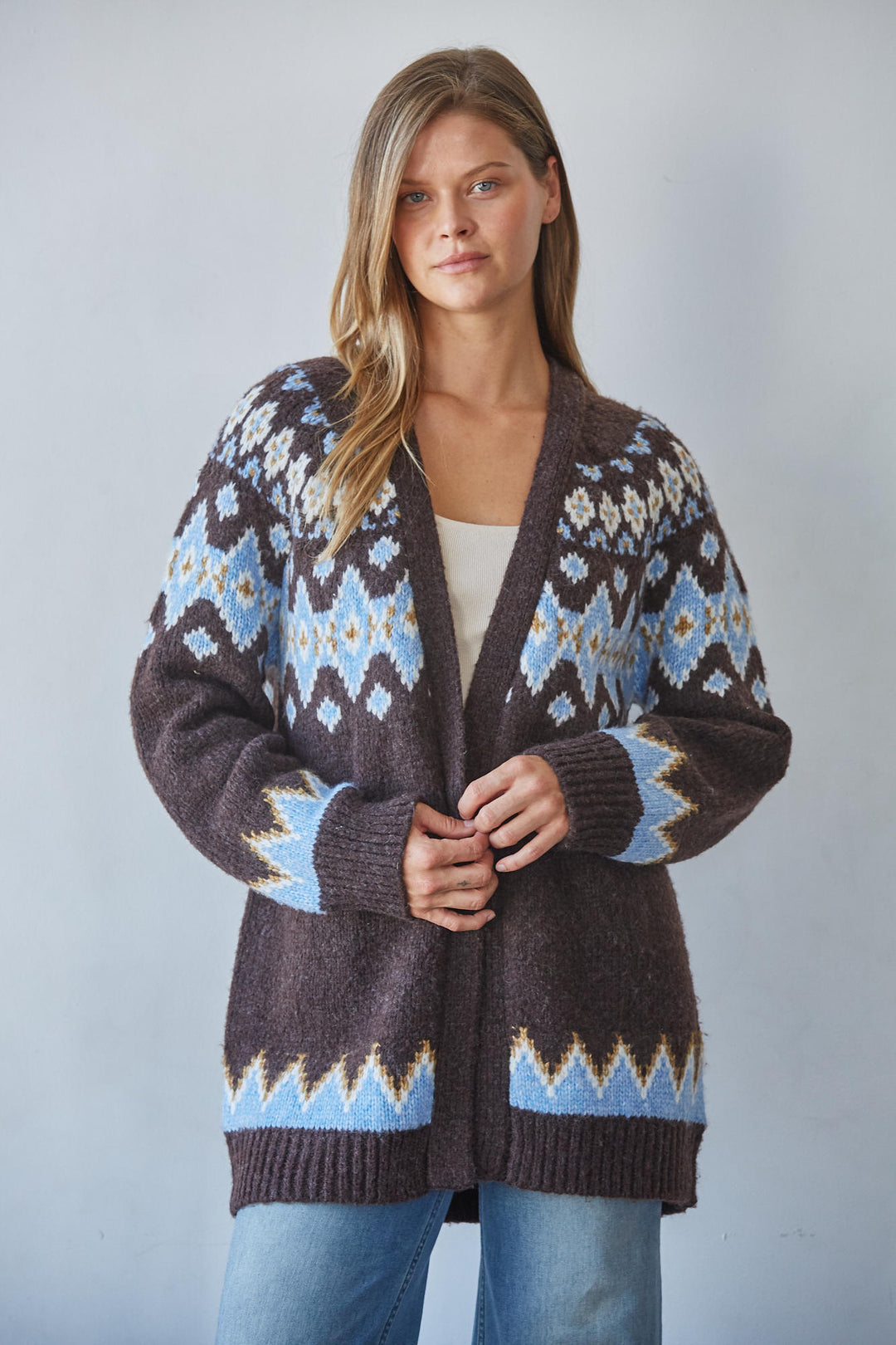 Noemi Open Front Cardigan