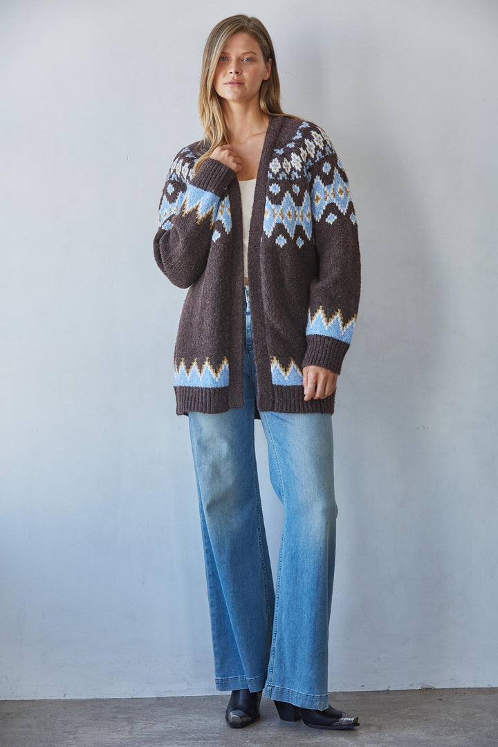 Noemi Open Front Cardigan