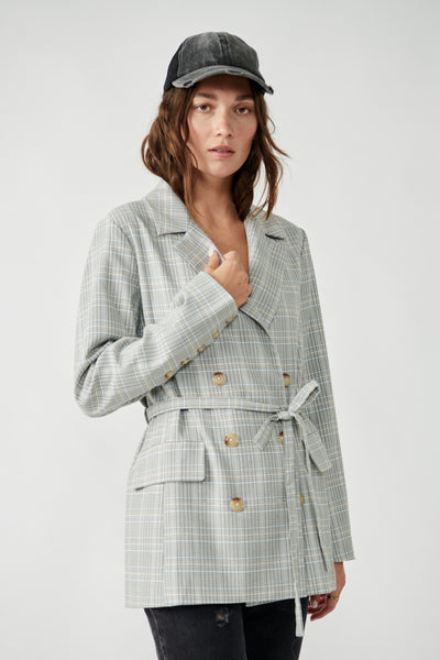 Oliva Plaid Blazer