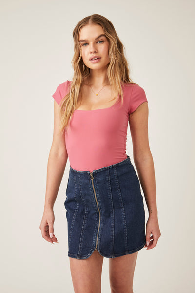 Fair and Square Neck Duo Bodysuit