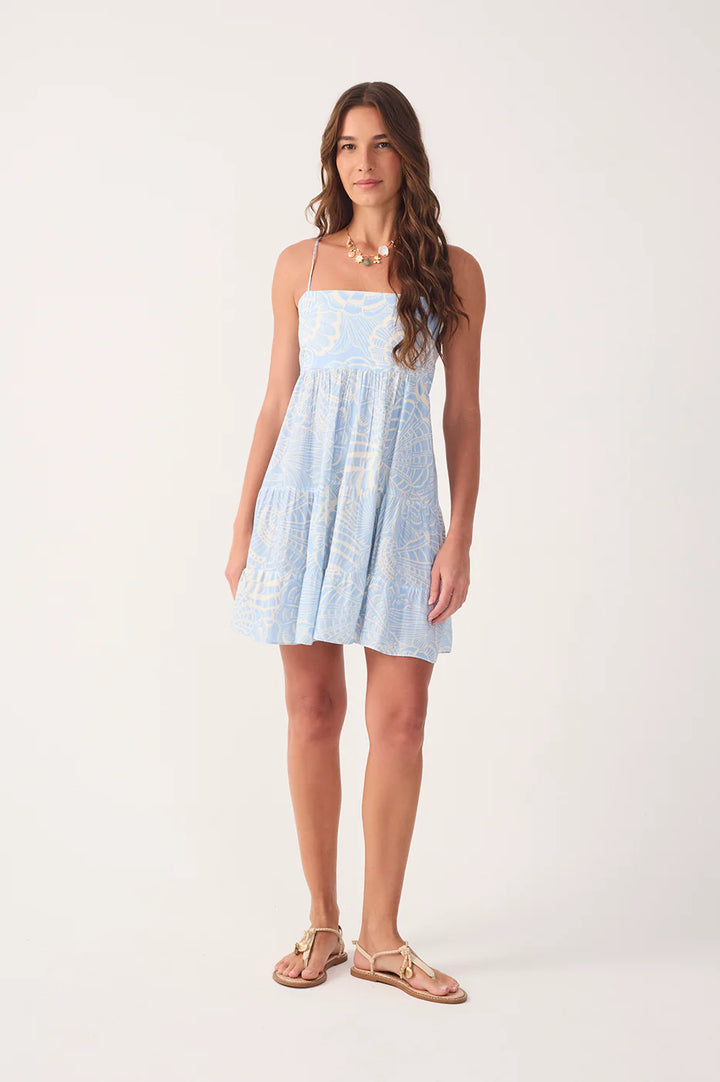 Off-white Cristalina Tiered Mini Dress