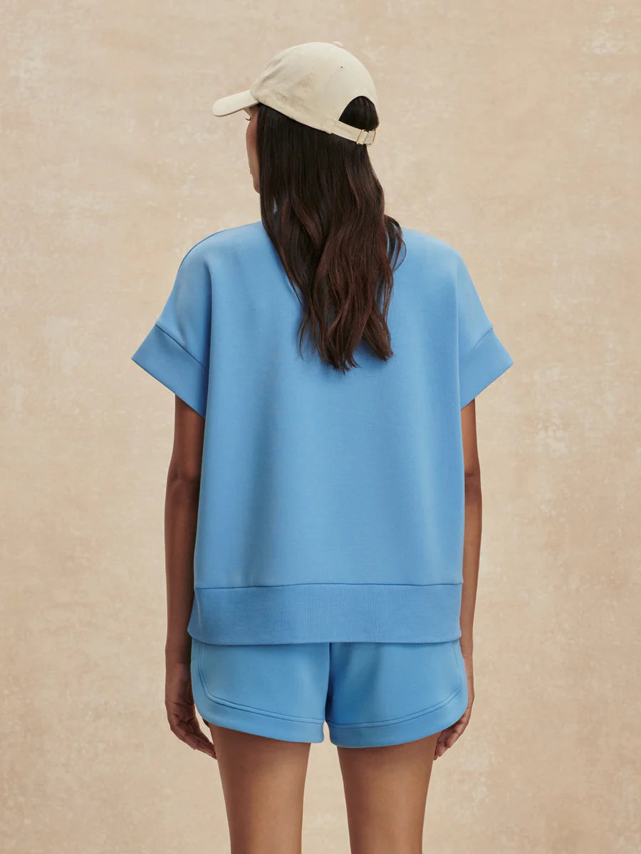 Ollie High Rise Short 3.5 in Azure Blue
