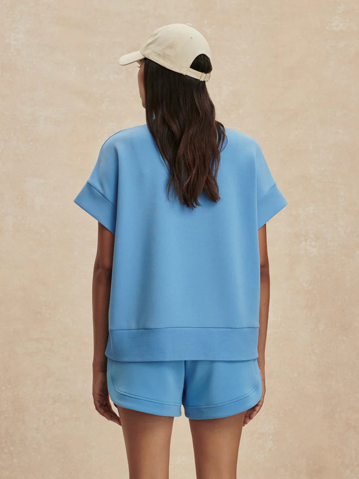 Ollie High Rise Short 3.5 in Azure Blue