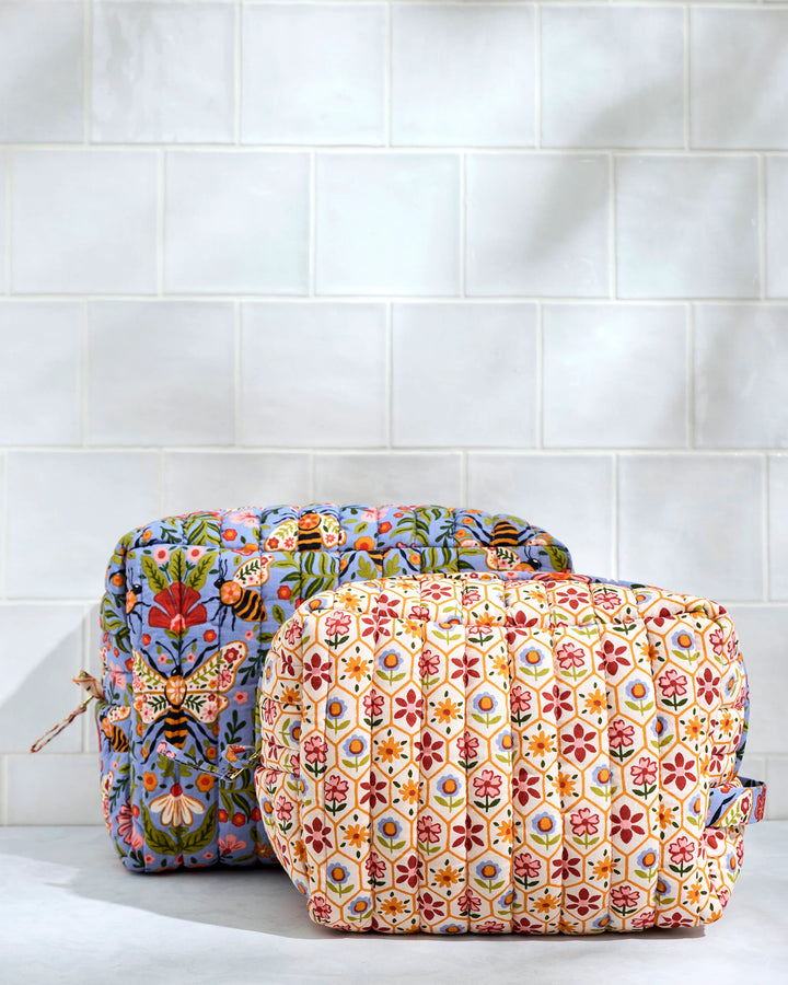 Bee Tapestry Oversized Pouch Duo