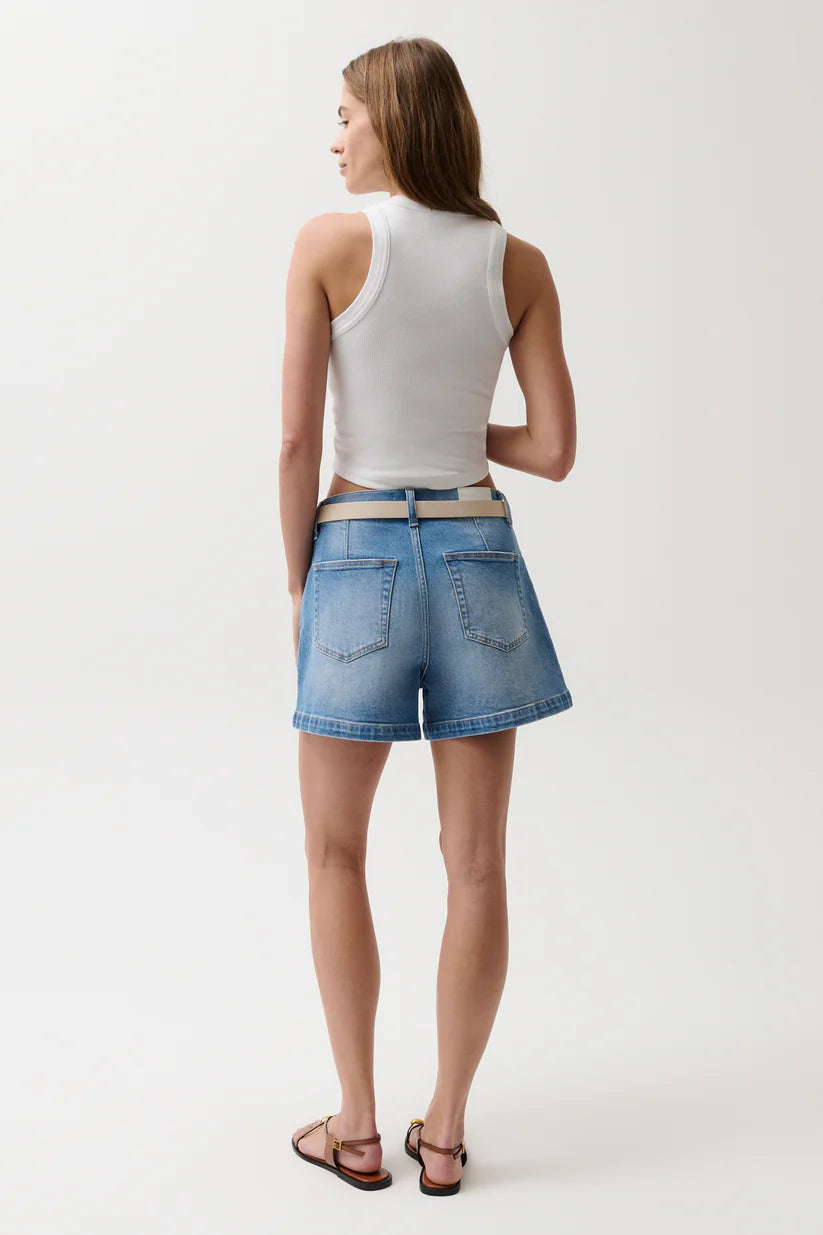 AOKI HIGH RISE A-LINE SHORT W/ DART DETAIL