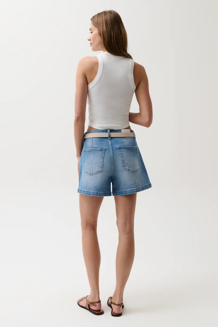 AOKI HIGH RISE A-LINE SHORT W/ DART DETAIL
