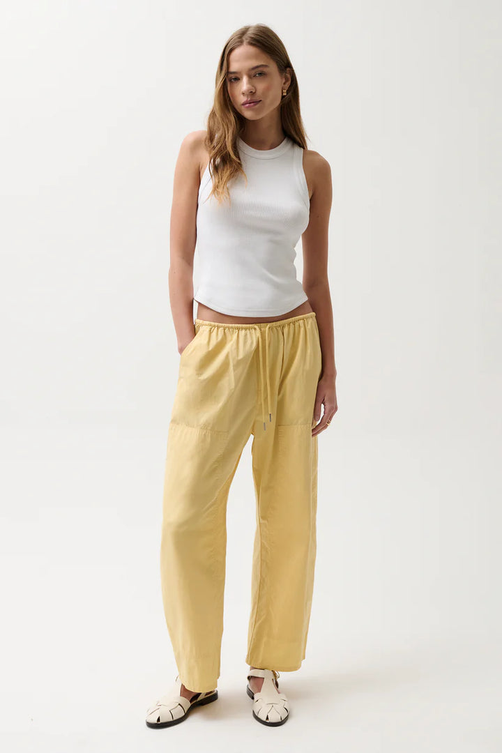Theo Drawstring Poplin Pant
