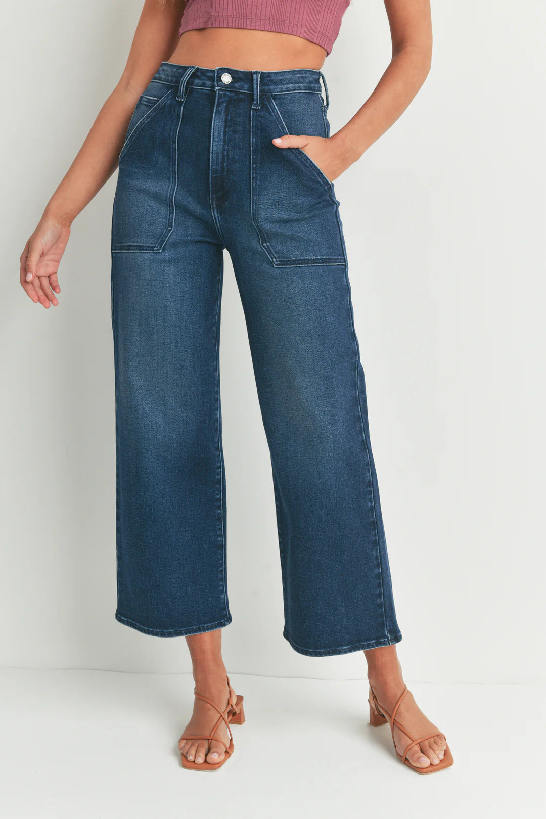 Patch Pocket Wide Leg