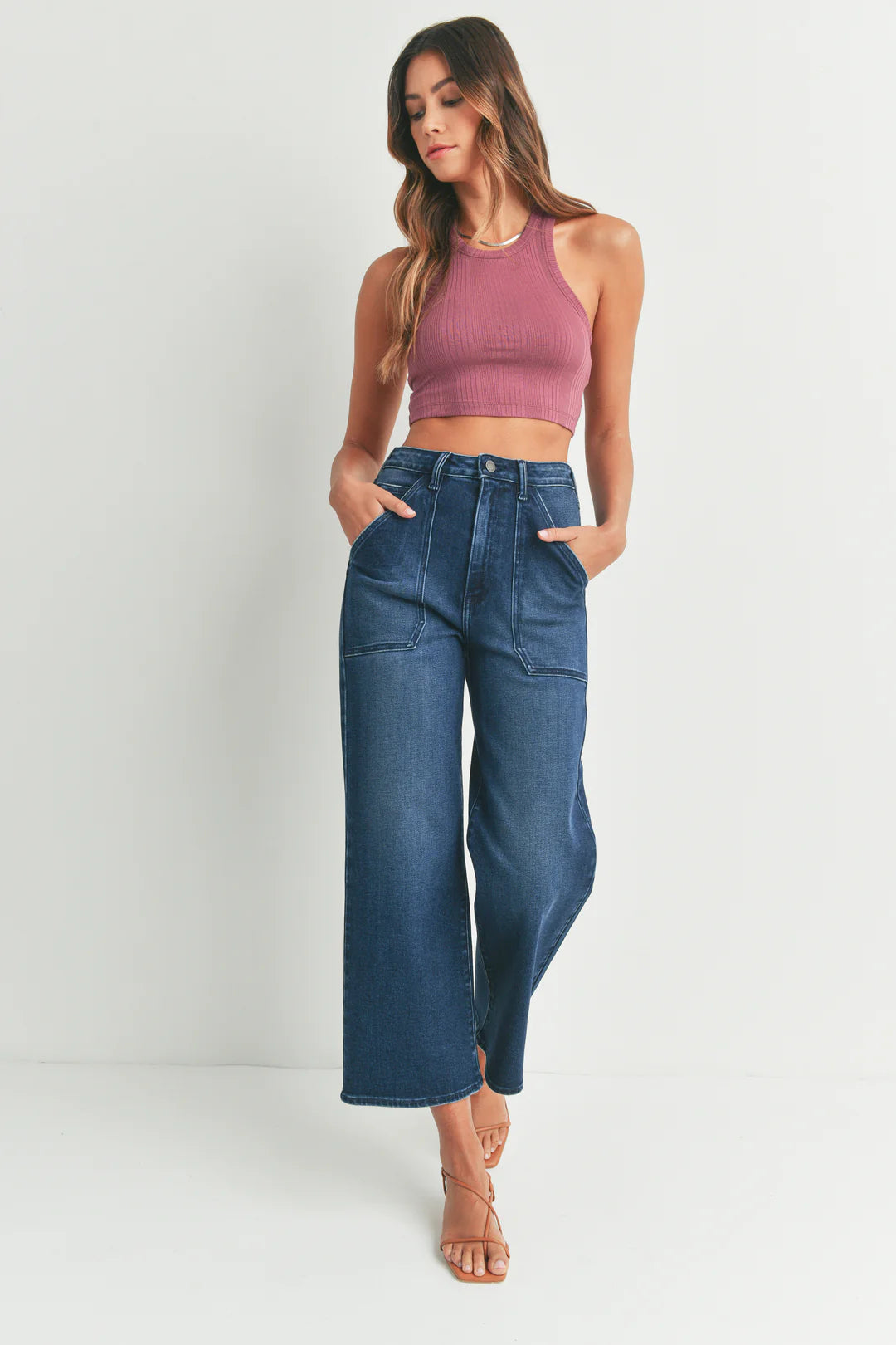 Patch Pocket Wide Leg