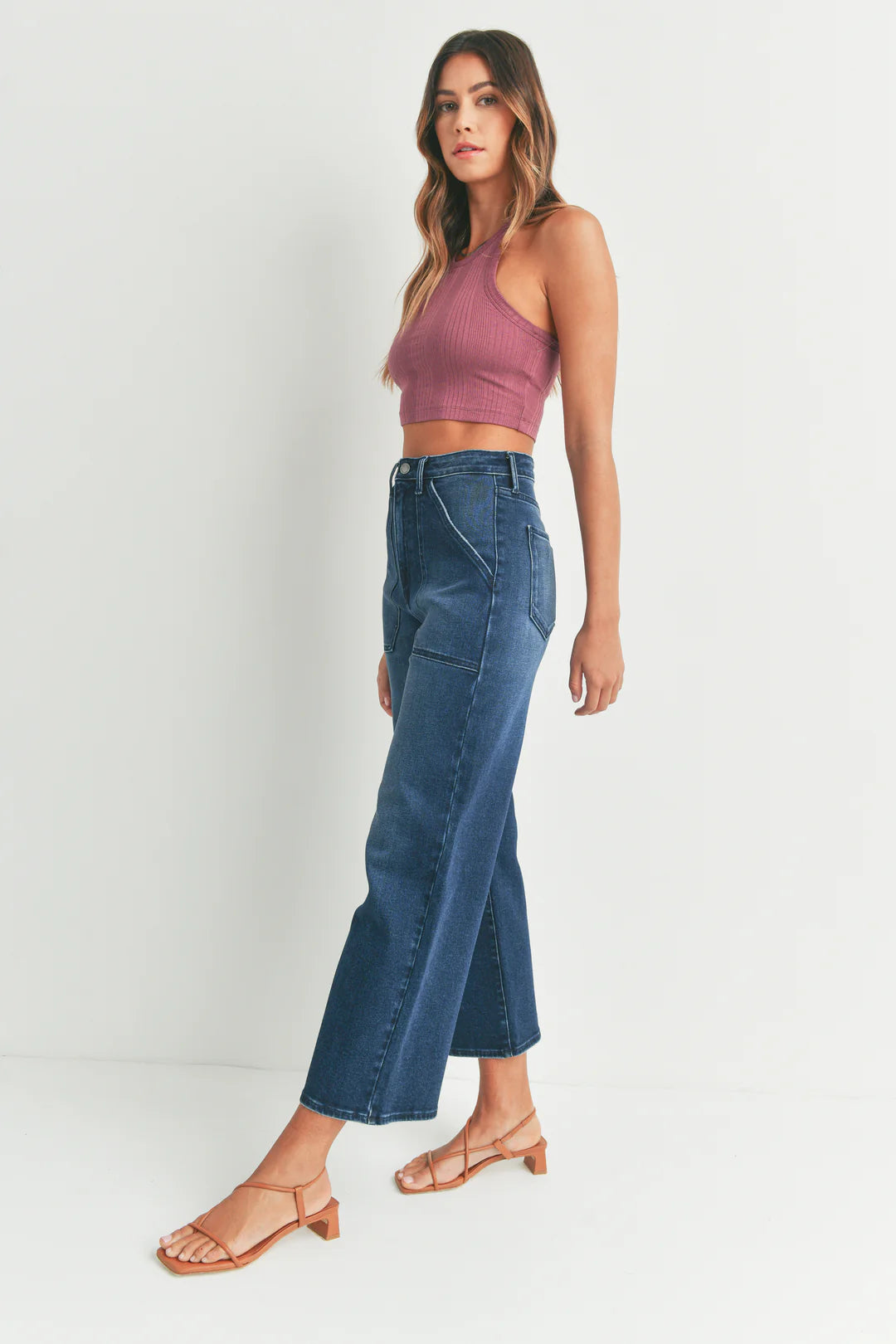 Patch Pocket Wide Leg