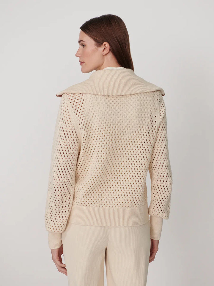 Paula Zip Through Knit Jacket - Birch