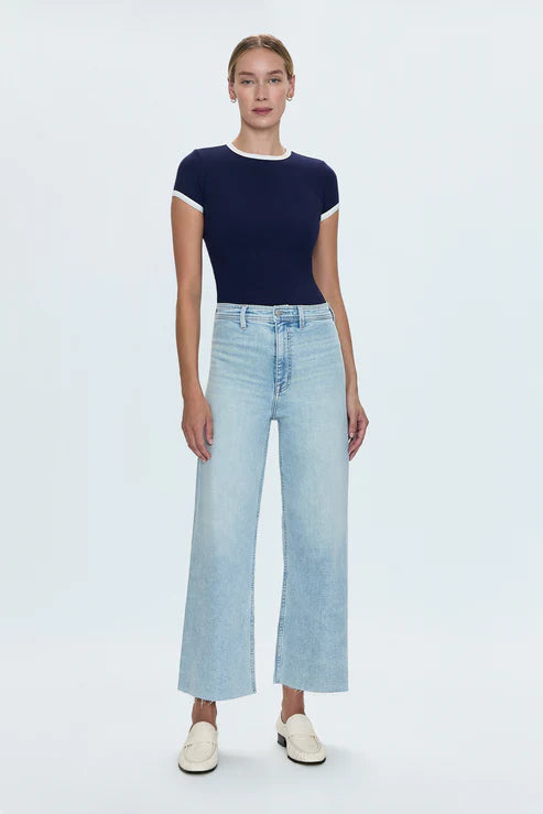 Penny Crop High Rise Wide Leg
