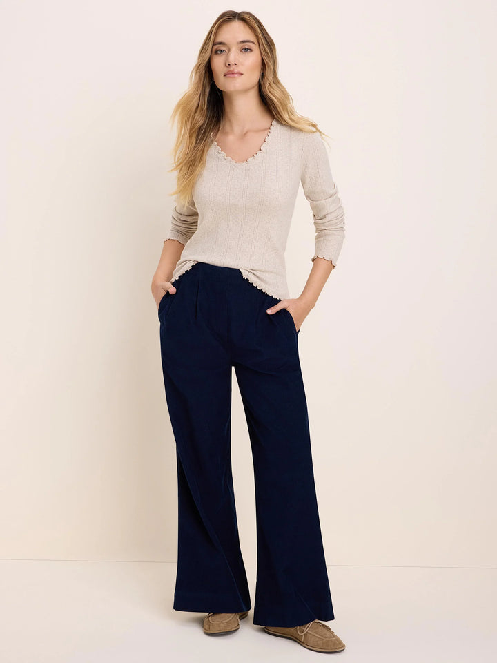 Pointelle Rib Cleo Long Sleeve
