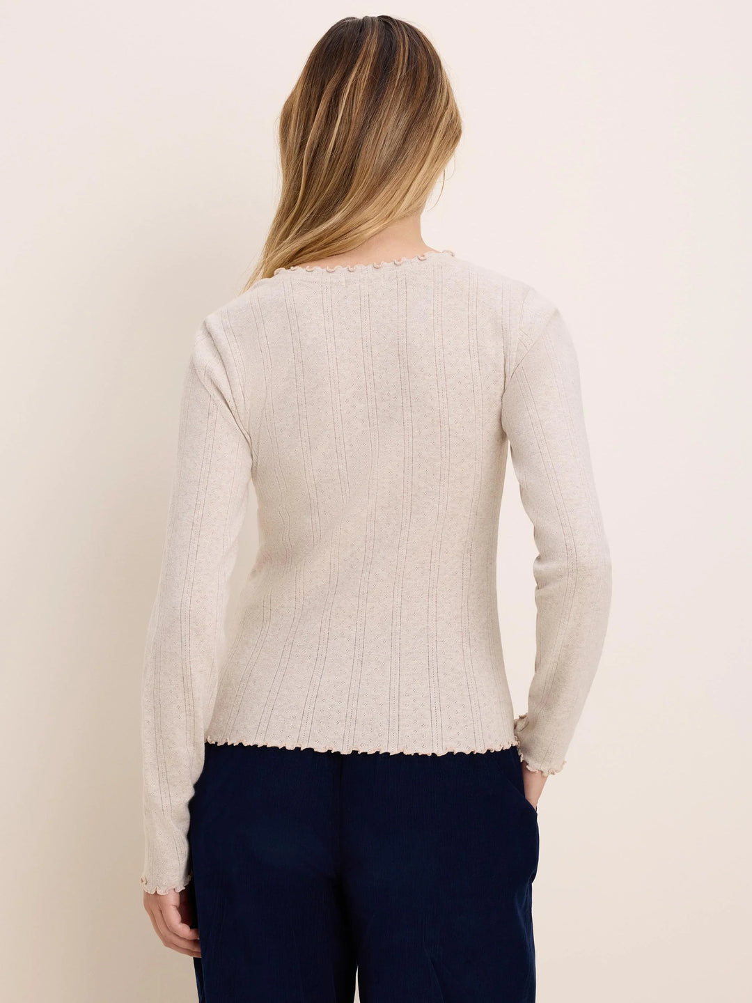 Pointelle Rib Cleo Long Sleeve