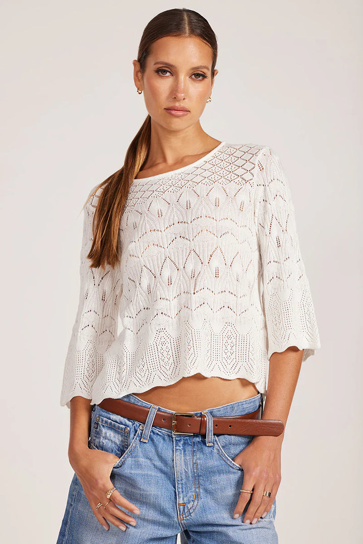 Pointelle Summer Tee