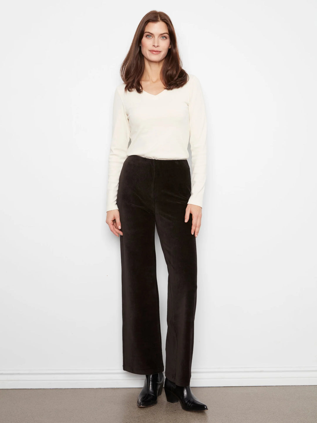 Pull-On Wide Leg Corduroy Pant