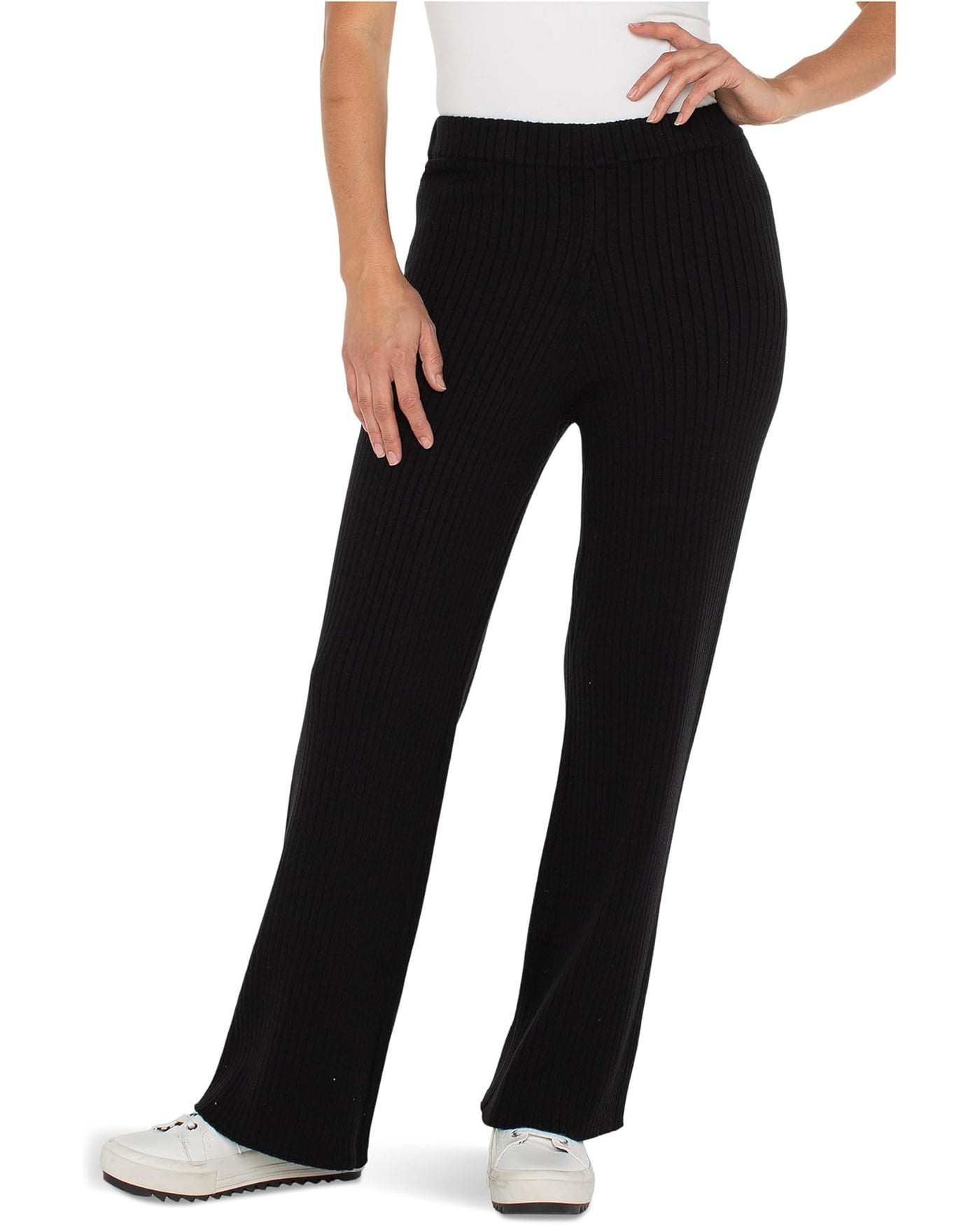 Pull-on Wide Leg Sweater Pant