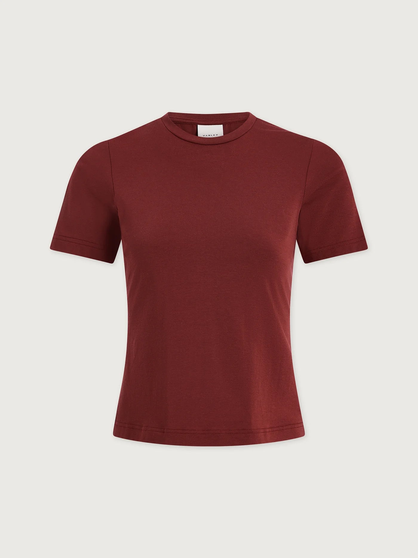 Regina Fitted Tee in New Maroon