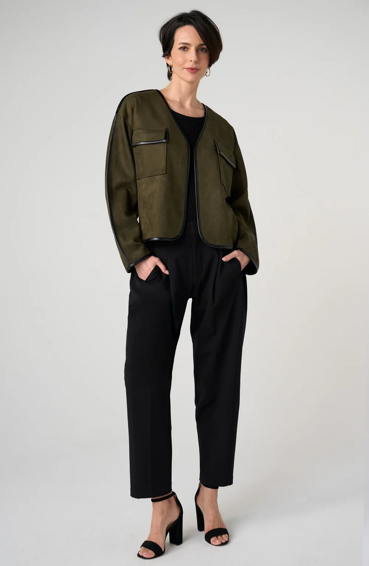 Relaxed Open Front Jacket