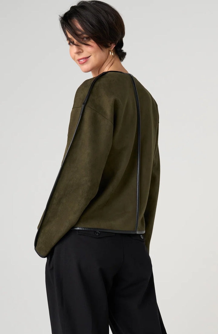 Relaxed Open Front Jacket