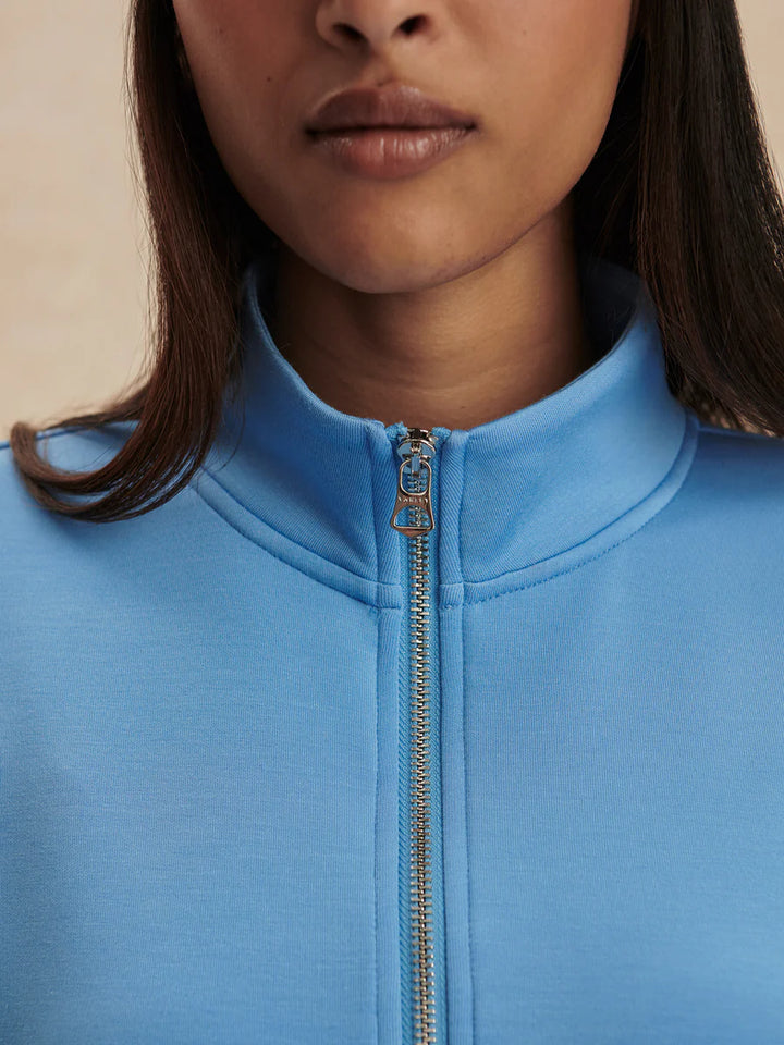 Ritchie Short Sleeve Sweat in Azure Blue