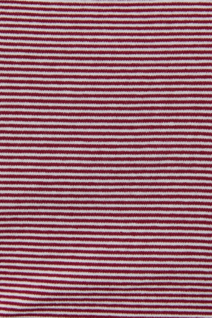 Round Neck Short Sleeve Stripe Top