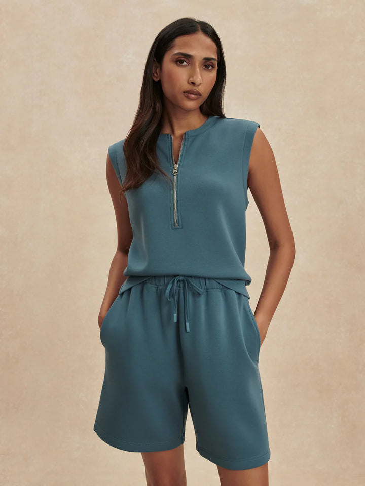 Rumer Long Short 6.5 in Mallard Blue