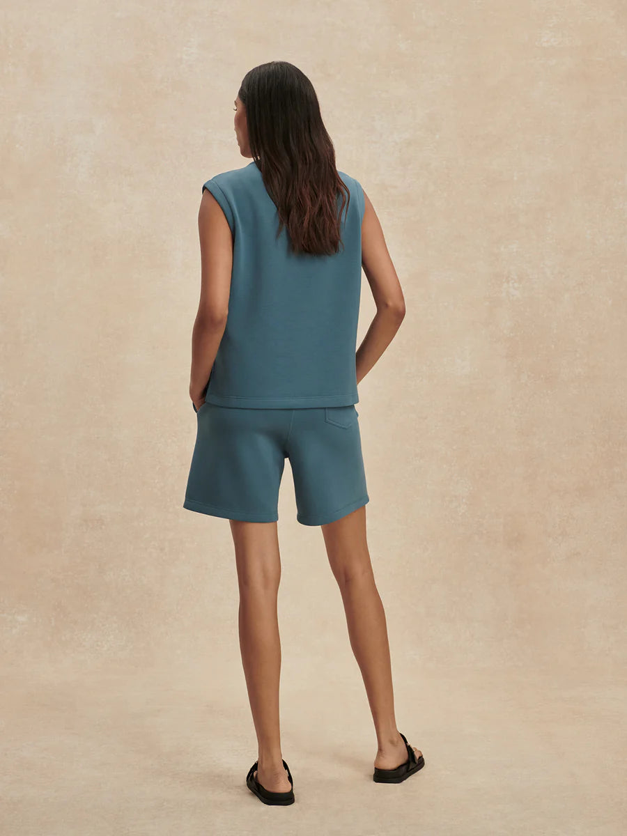 Rumer Long Short 6.5 in Mallard Blue