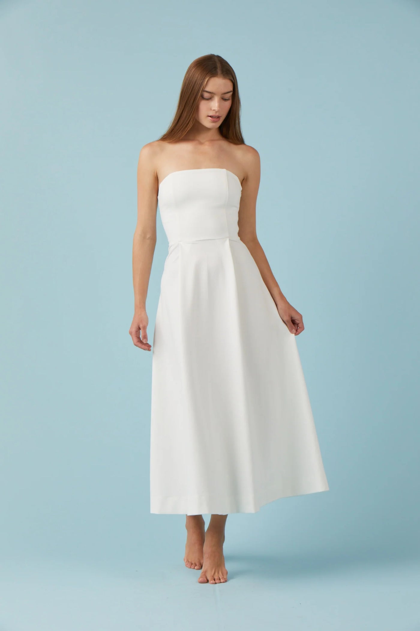Ponte Strapless Dress