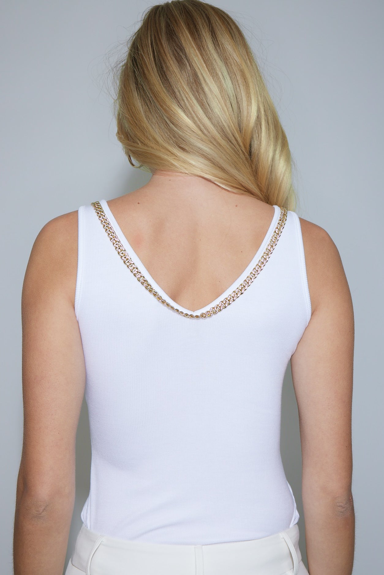Alora Crystal Chain Tank