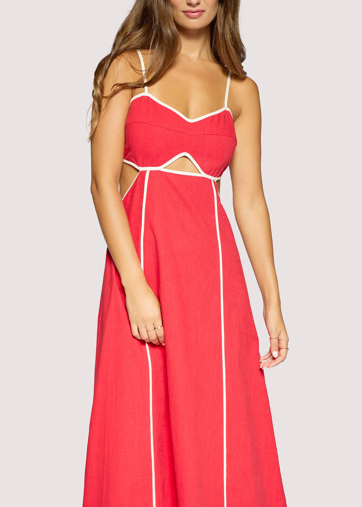 Saffron Muse Midi Dress