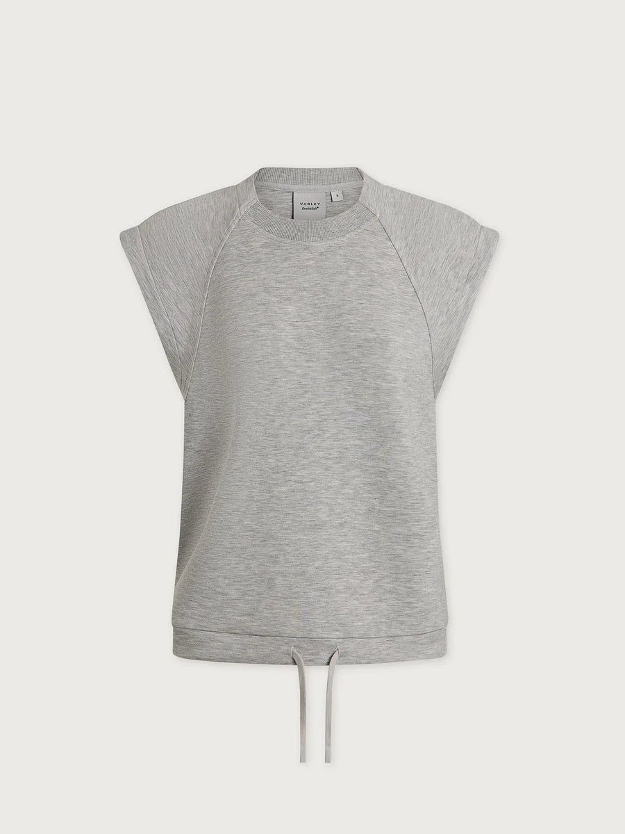Salome Raglan Tee in Light Grey Marl