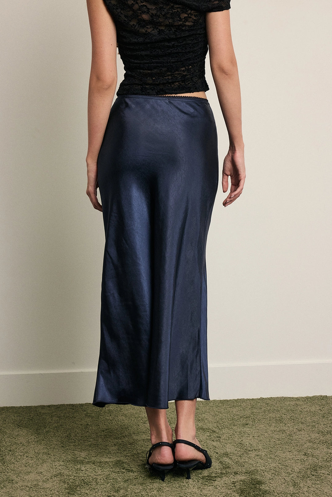 Satin Flare Skirt