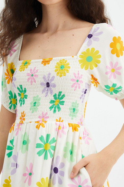 Floral Print Mini Dress