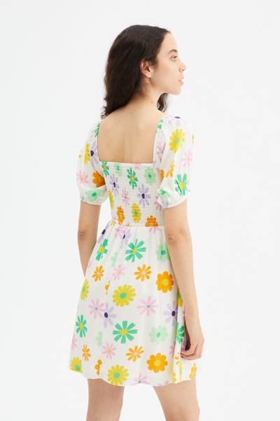 Floral Print Mini Dress