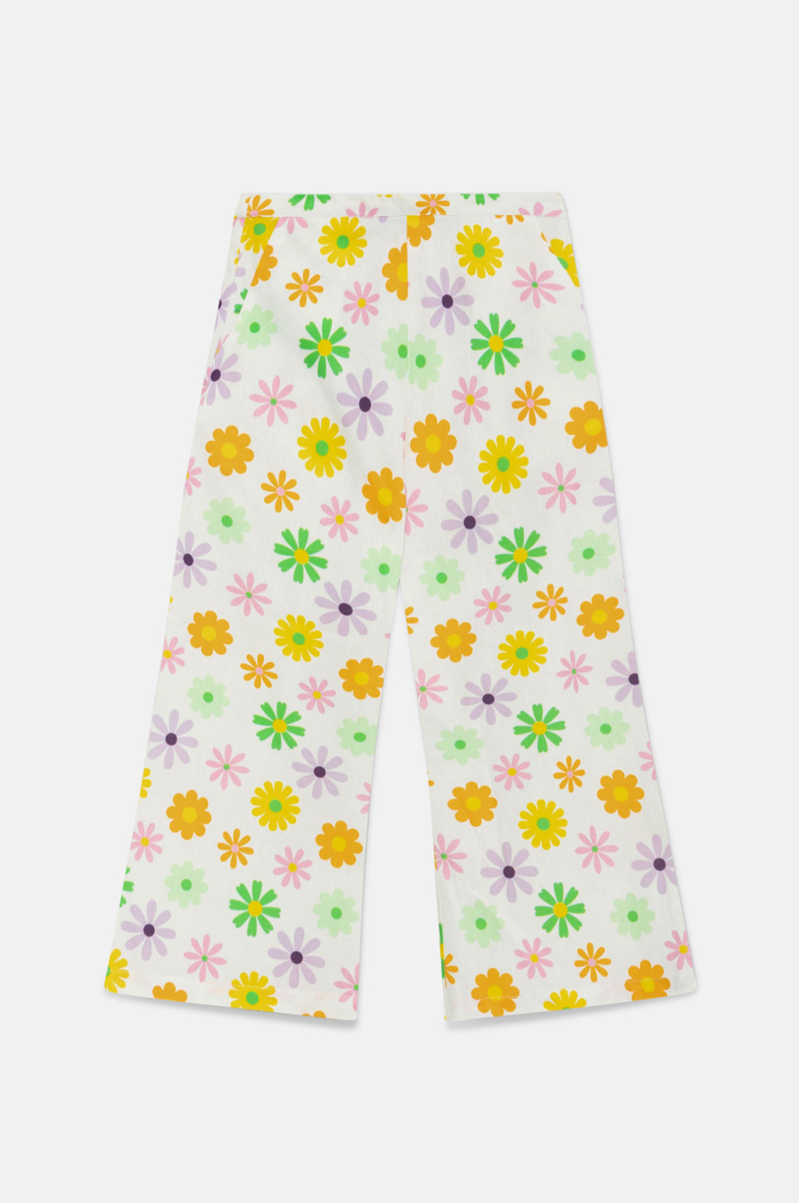 Floral Print Mid-rise Girl’s Trousers
