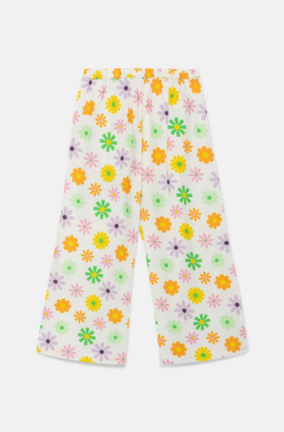 Floral Print Mid-rise Girl’s Trousers