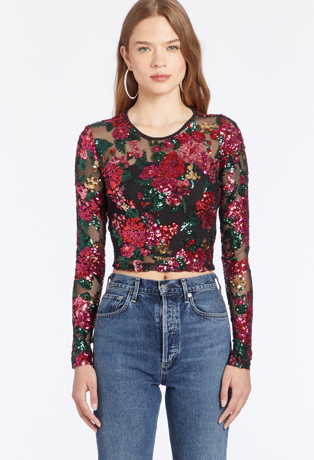 COSTELLA TOP IN SEQUIN