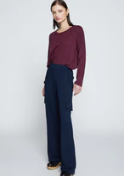 Softest Fleece Snap Wide Leg Pant